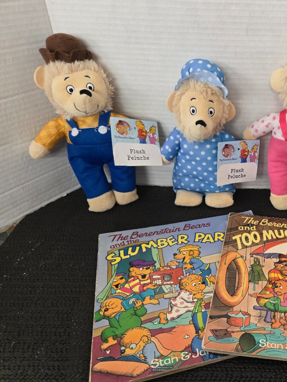 Complete set of Berenstain Bears small Plush w tags & Books Lot - Picture 2 of 3
